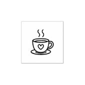コーヒー豆ラバースタンプ太字アイコン ラバースタンプ (インプリント)
