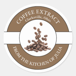コーヒー豆ラベル ラウンドシール