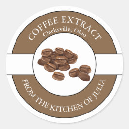 コーヒー豆ラベル ラウンドシール