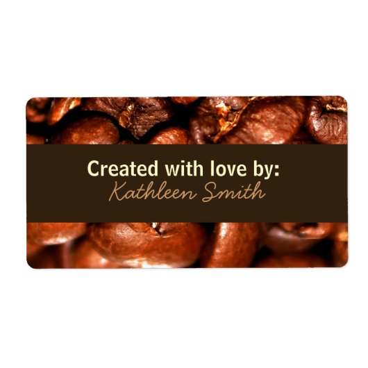 コーヒー豆レシピ/グッズのラベル ラベル (正面)