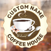 コーヒー豆入りコーヒーカップ ウィンドウサイン (シート2)