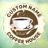 コーヒー豆入りコーヒーカップ ウィンドウサイン (シート3)