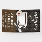 コーヒー豆入りコーヒーカップ 横断幕 (横)