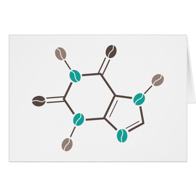 コーヒー豆分子カフェイン (正面横)