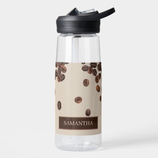 コーヒー豆名前をカスタムする ウォーターボトル (左面)