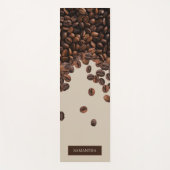 コーヒー豆名前をカスタムする ヨガマット (正面)