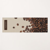 コーヒー豆名前をカスタムする ヨガマット (正面(横))