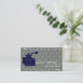 コーヒー豆挽器/ロイヤリティの穿孔器 ロイヤリティカード (スタンド正面)