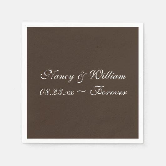 コーヒー豆最高の色デザインナプキン スタンダードカクテルナプキン (正面)