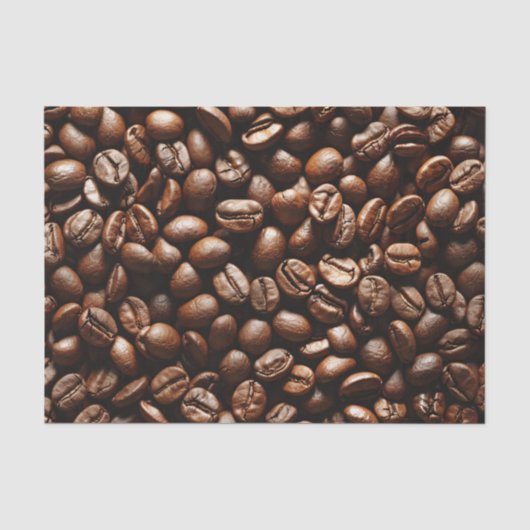 コーヒー豆柄デコパージュ 薄葉紙 (正面)