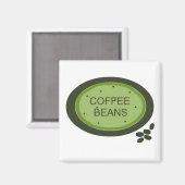 コーヒー豆標識 マグネット (正面/裏面)