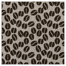 コーヒー豆模様の生地 ファブリック