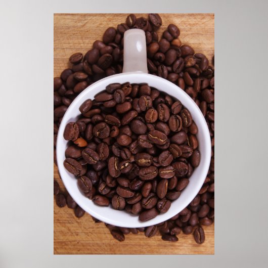 コーヒー豆粒 ポスター (正面)