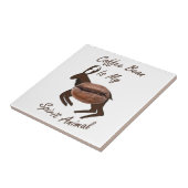 コーヒー豆精霊動物 タイル (側面)