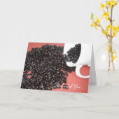 コーヒー豆考える- S of You カード (黄色い花)