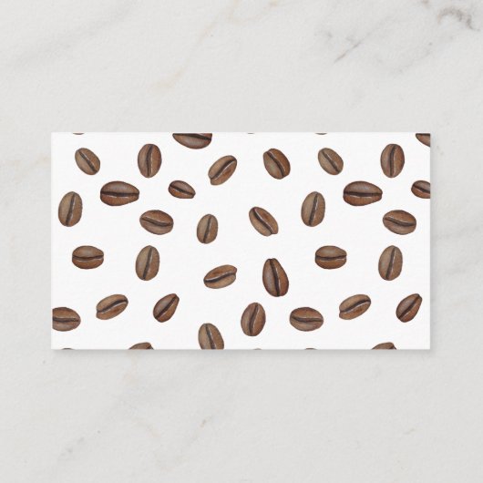 コーヒー豆赤ちゃんシャワーおむつラッフル エンクロージャーカード (裏面)