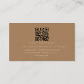 コーヒー豆醸造ショップバリスタビジネスカード 名刺 (裏面)