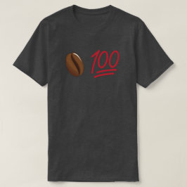 コーヒー豆100おもしろい Tシャツ