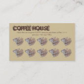 "コーヒー豆"のpersonalizable名刺 ロイヤリティカード (裏面)