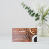 コーヒー豆 |カフェカップ 名刺 (スタンド正面)