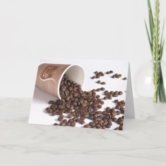 コーヒー豆 カード (正面)