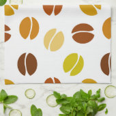 コーヒー豆 キッチンタオル (折り畳み)