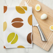 コーヒー豆 キッチンタオル (四つ折り)