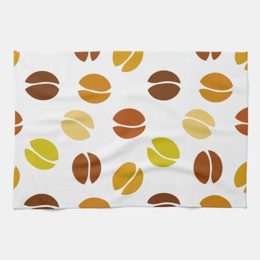 コーヒー豆 キッチンタオル (横)