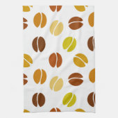 コーヒー豆 キッチンタオル (縦)