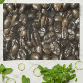 コーヒー豆 キッチンタオル (折り畳み)