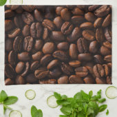 コーヒー豆 キッチンタオル (折り畳み)