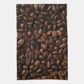 コーヒー豆 キッチンタオル (縦)