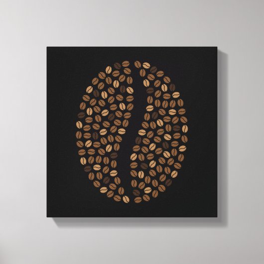 コーヒー豆 キャンバスプリント (正面)
