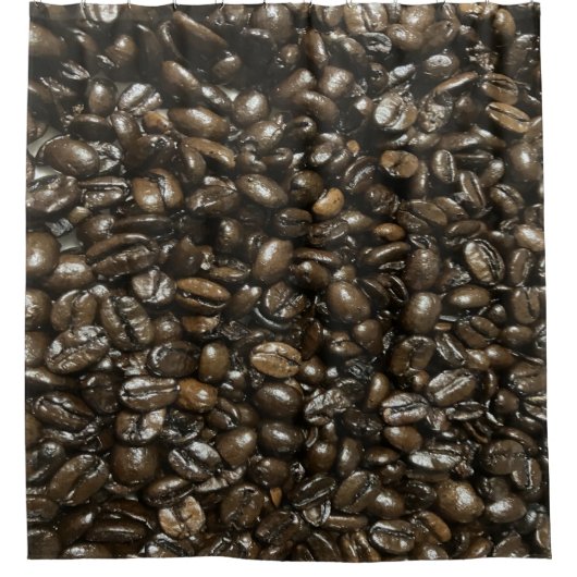コーヒー豆 シャワーカーテン (正面)