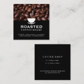 コーヒー豆 スクエア名刺 (正面/裏面)