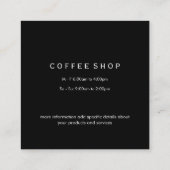 コーヒー豆 スクエア名刺 (裏面)