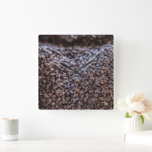 コーヒー豆 スクエア壁時計 (ホーム)