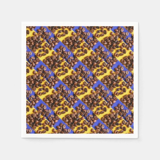 コーヒー豆 スタンダードカクテルナプキン (正面)