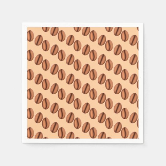 コーヒー豆 スタンダードカクテルナプキン (正面)