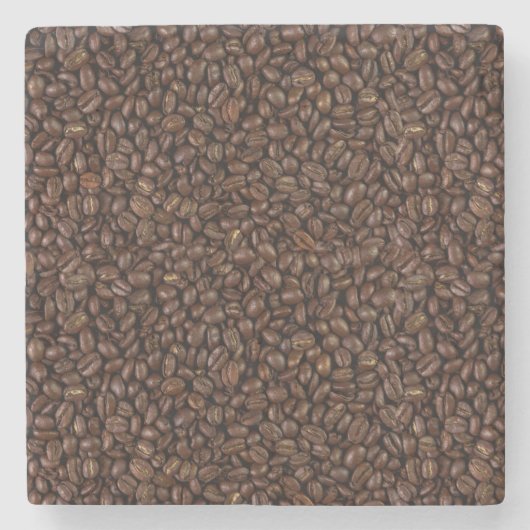 コーヒー豆 ストーンコースター (正面)