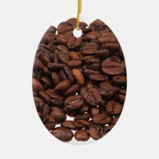 コーヒー豆 セラミックオーナメント (正面)