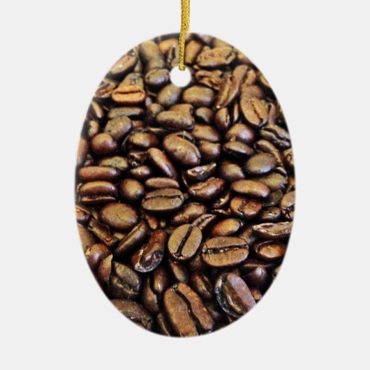 コーヒー豆 セラミックオーナメント (正面)