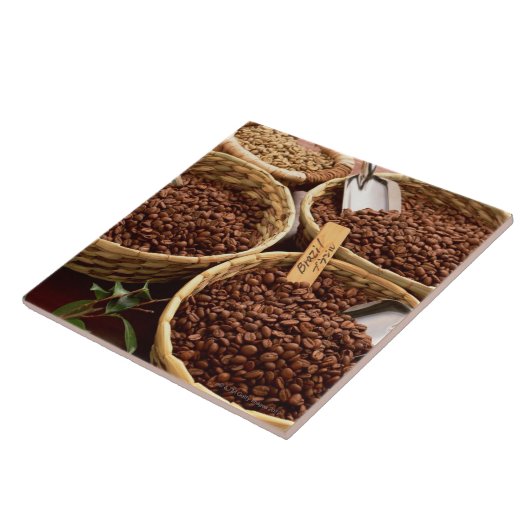 コーヒー豆 タイル (側面)