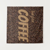 コーヒー豆 タペストリー (正面(横))