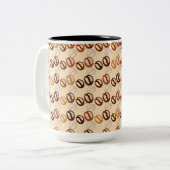 コーヒー豆 ツートーンマグカップ (正面左)