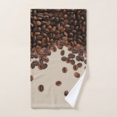 コーヒー豆 バスタオルセット (ハンドタオル)