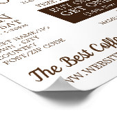 コーヒー豆、バリスタ、カフェ、コーヒーハウス ポスター (角)