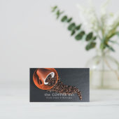 コーヒー豆、バリスタ、カフェ、コーヒーハウス 名刺 (スタンド正面)