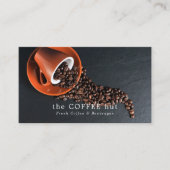 コーヒー豆、バリスタ、カフェ、コーヒーハウス 名刺 (正面)