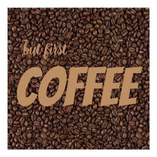 コーヒー豆 フォトプリント            (正面)